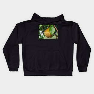 Pear & Raindrops Autumn Fruit Tree Photograph, Beautiful Nature Fall Art Kids Hoodie